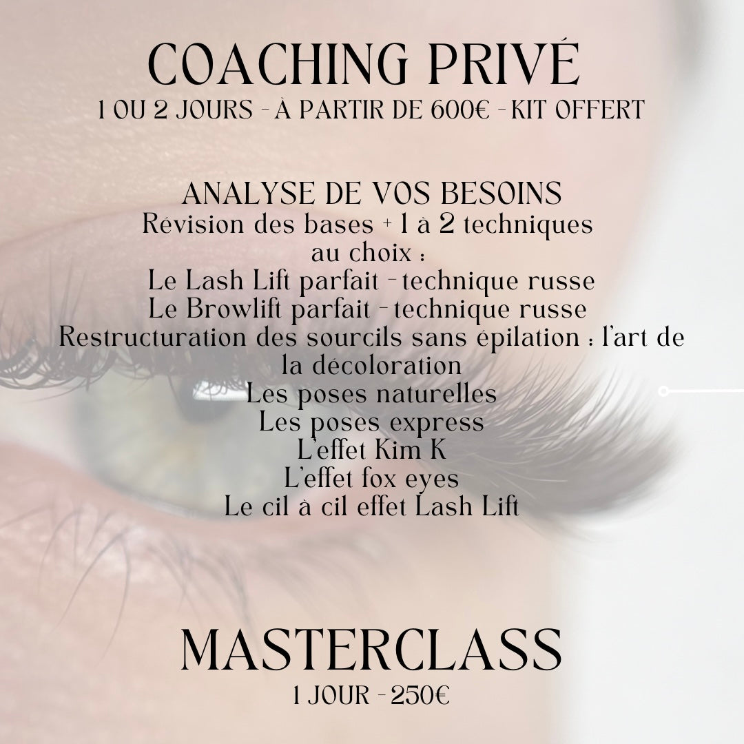 Coaching privé et Masterclass